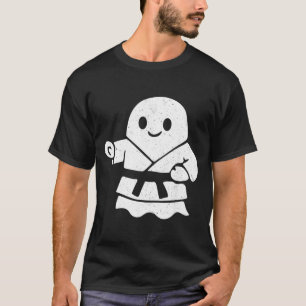 Martial Arts Ghost Funny Halloween Boo Jitsu MMA T-Shirt