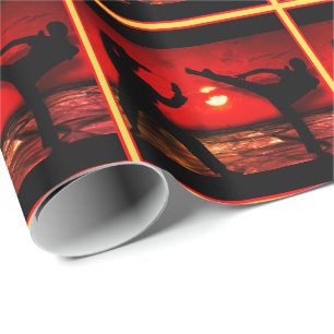 Martial Arts Gift Wrapping Paper