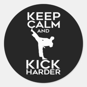Martial Arts Gifts For Karate Taekwondo Artists Classic Round Sticker
