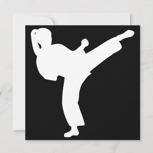 Martial Arts Girl Birthday Party Invitation (Front)
