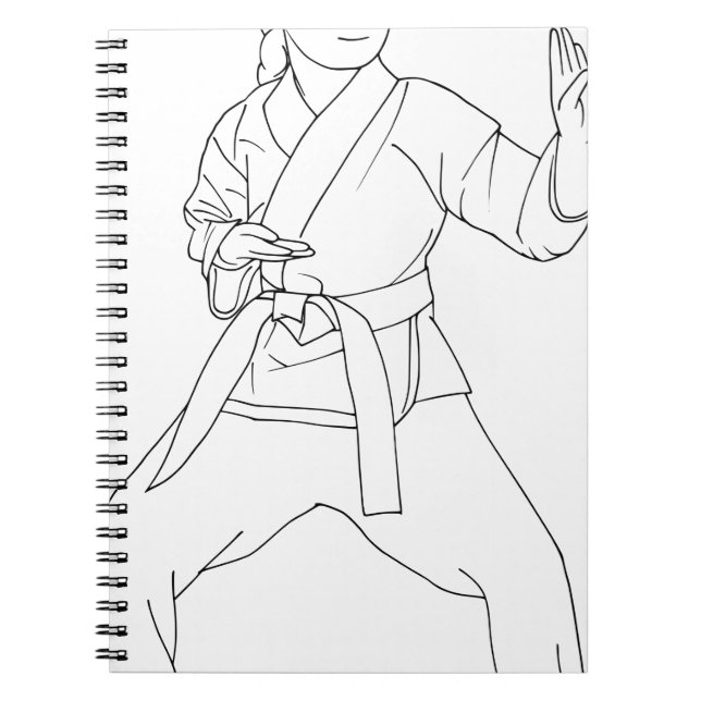 Martial Arts Girl Notebook (Front)