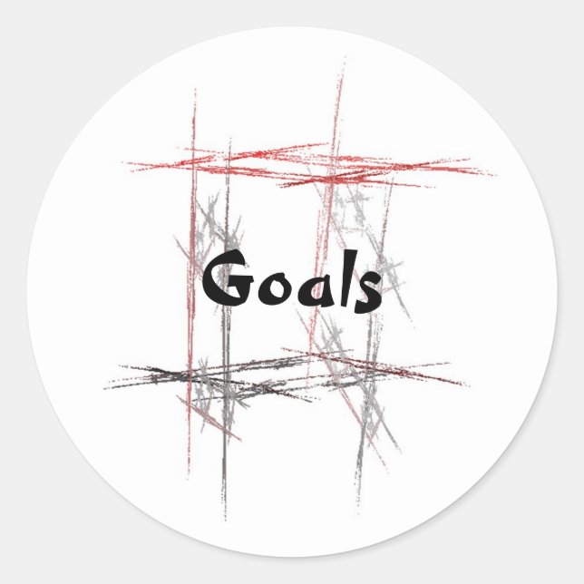 Martial Arts Goals Sticker (Front)