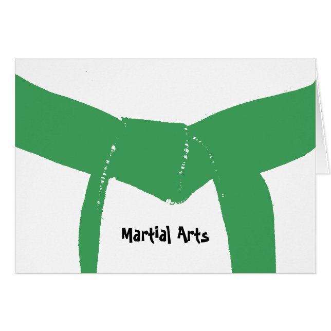 Martial Arts Green Belt (Front Horizontal)