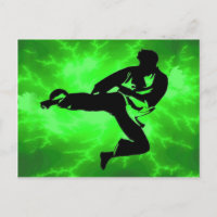 Martial Arts Green Lightning Man