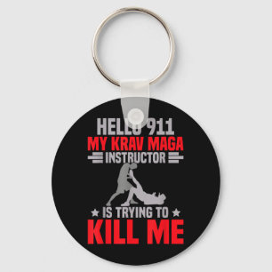 Martial Arts Instructor Self Defence Training Krav Key Ring