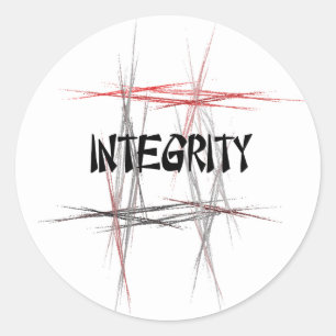 Martial Arts Integrity Classic Round Sticker