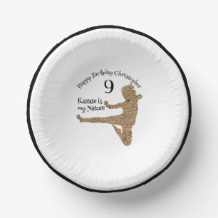 Martial Arts Japan Karate Party Boy Kids Birthday Paper Plate