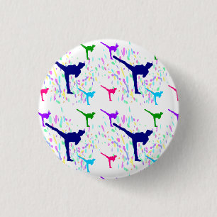 MARTIAL ARTS - JUDO 3 CM ROUND BADGE