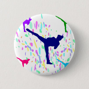 MARTIAL ARTS - JUDO 6 CM ROUND BADGE