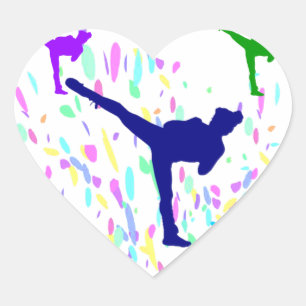 MARTIAL ARTS - JUDO HEART STICKER