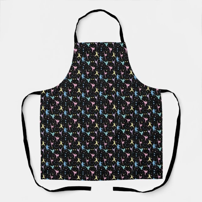 Martial Arts Karate Abstract Stars Sparkles Apron (Front)