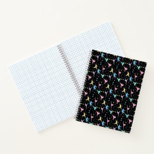 Martial Arts Karate Abstract Stars Sparkles Notebook