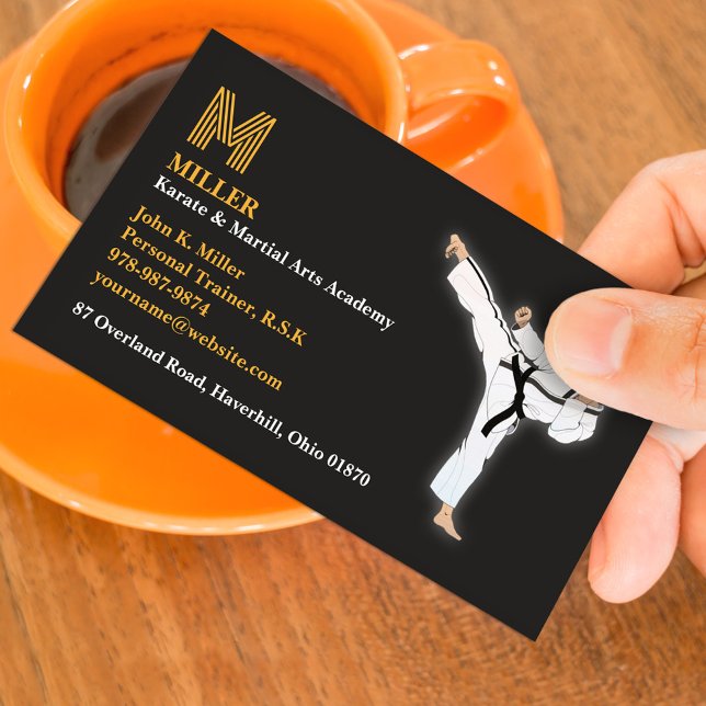 Martial Arts Karate Business Card (Creator Uploaded)