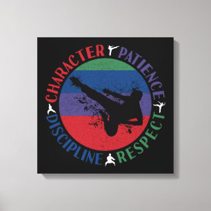 Martial Arts - Karate Core Values Canvas Print