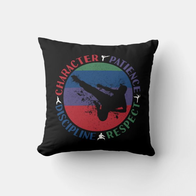 Martial Arts - Karate Core Values Cushion (Front)
