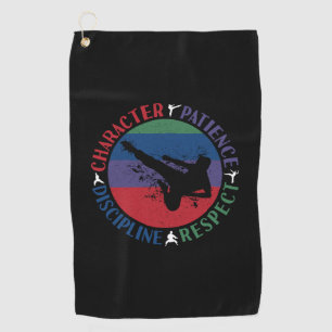 Martial Arts - Karate Core Values Golf Towel