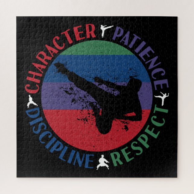 Martial Arts - Karate Core Values Jigsaw Puzzle (Vertical)
