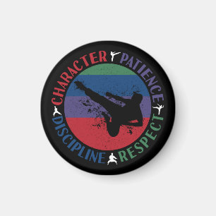 Martial Arts - Karate Core Values Magnet