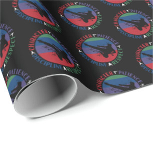 Martial Arts - Karate Core Values Wrapping Paper