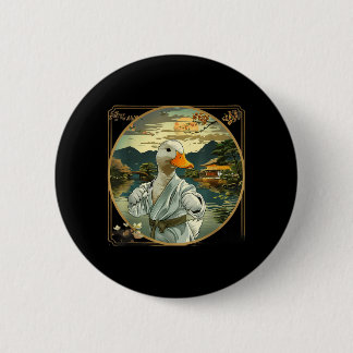Martial Arts Karate Duck Sunset Garden Mma 6 Cm Round Badge