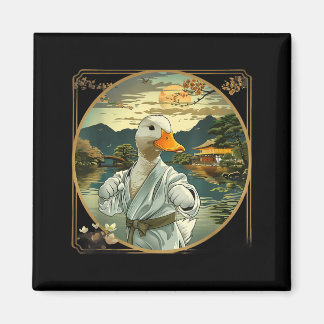 Martial Arts Karate Duck Sunset Garden Mma Magnet