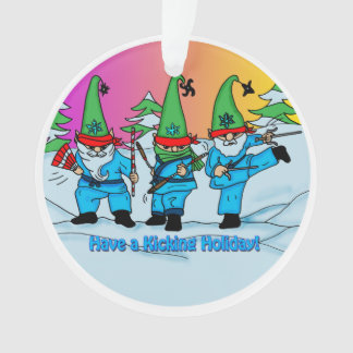 Martial Arts Karate Elves Ornament