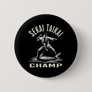 Martial Arts Karate Fan - Dynamic Artist Design 6 Cm Round Badge