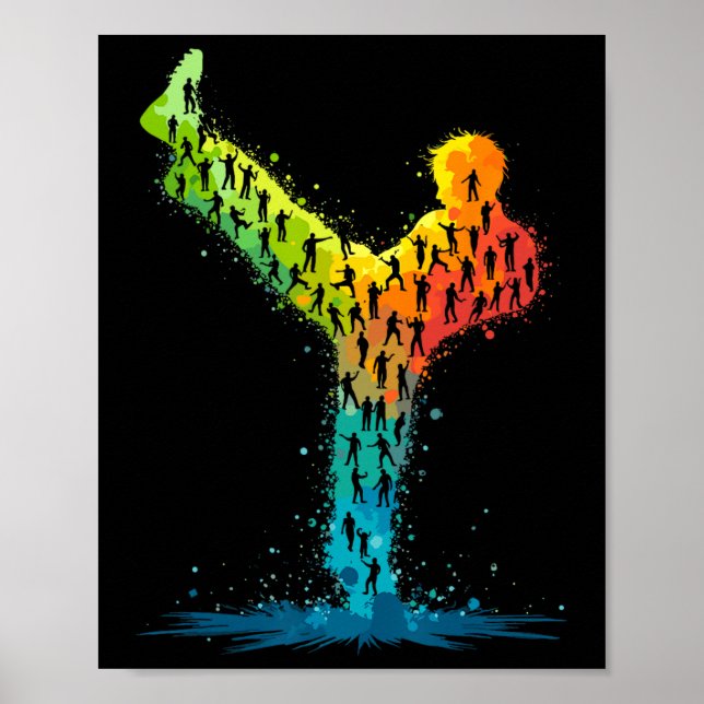 Martial Arts Karate Fighter  Poster (Front)