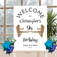 Martial Arts Karate Kids Birthday Welcome Party