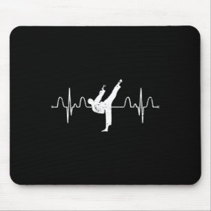 Martial Arts Karateist Heartbeat Comt Sport Athlet Mouse Pad