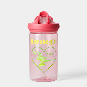 Martial Arts Kick Girl Sports This Cute Karate Water Bottle
