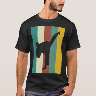 Martial Arts Kickboxing Karate Taekwondo Retro Des T-Shirt
