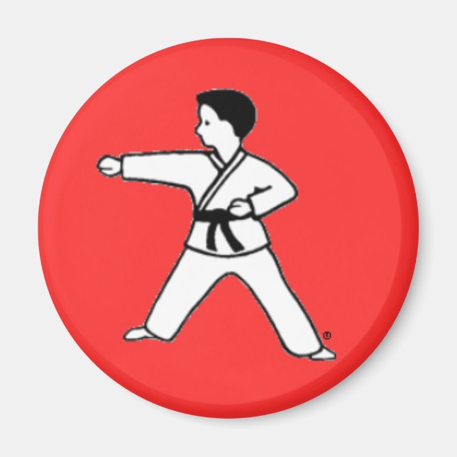 Martial Arts Kid 3 red magnet (Front)