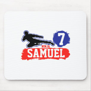 Martial Arts Ninja Warrior Theme Birthday Boy T Sh Mouse Pad