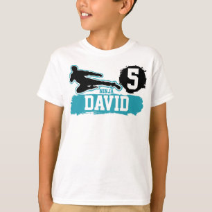 Martial Arts Ninja Warrior Theme Birthday Boy T-Shirt