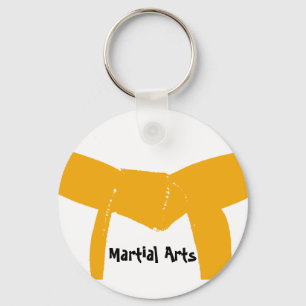 Martial Arts Orange Belt Key Ring