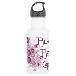 Martial Arts Pink Butterfly Black Belt Girl 532 Ml Water Bottle