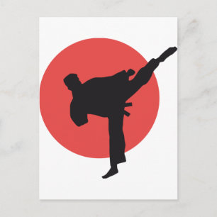 martial arts postcard