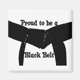 Martial Arts Proud to be a Black Belt Magnet