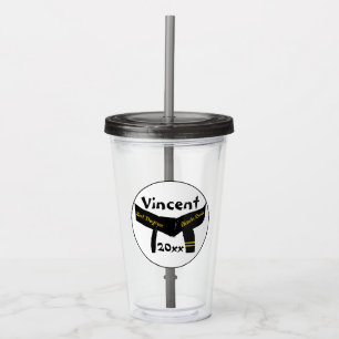 Martial Arts Second Degree Black Belt Acrylic Tumbler
