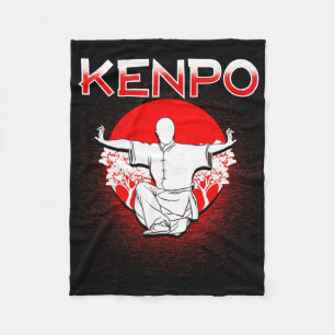 Martial Arts Shirt Kenpo T Shirt Kenpo Karate Shir Fleece Blanket