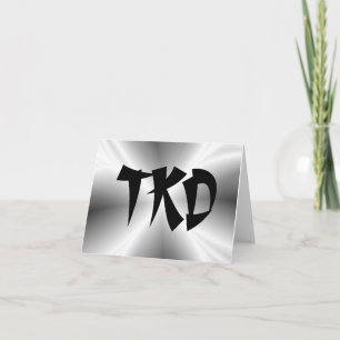 Martial Arts Silver TKD Card