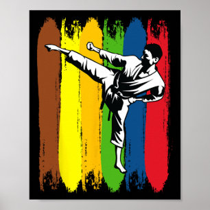 Martial Arts Sparring Athlete Karate Lover Gift Ka Poster