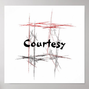 Martial Arts Taekwondo Tenets Courtesy Poster