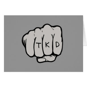 Martial Arts TKD Taekwondo Fist Grey