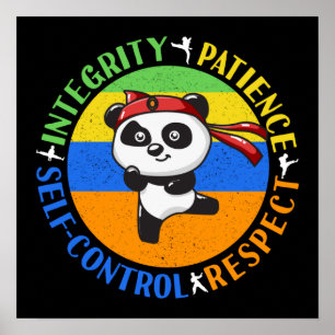 Martial Arts Values - Boys Karate Mindset Poster