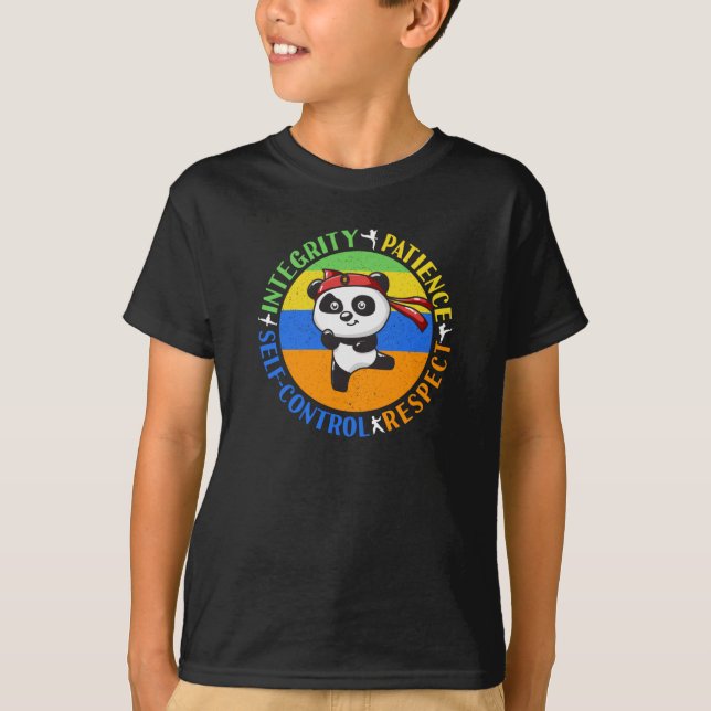 Martial Arts Values - Boys Karate Mindset T-Shirt (Front)