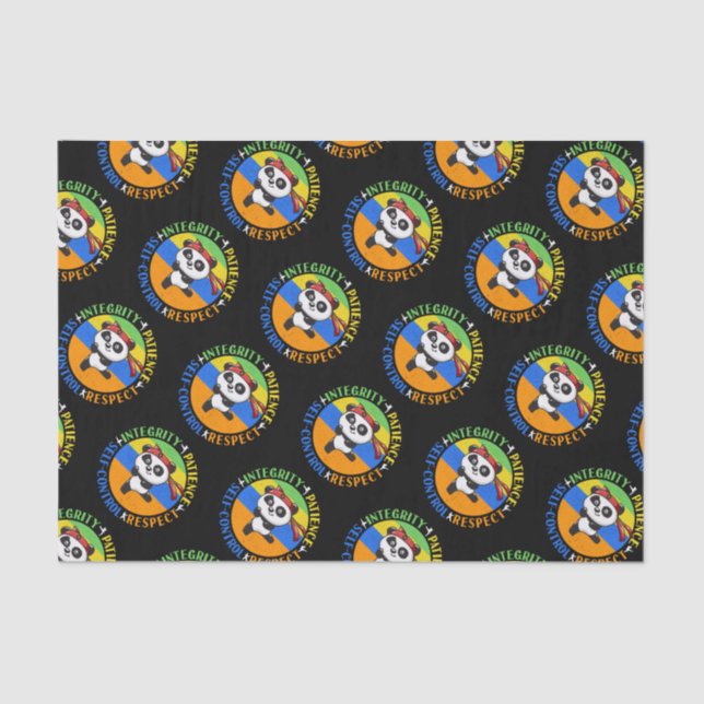 Martial Arts Values - Boys Karate Mindset Tissue Paper (Front)