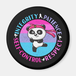 Martial Arts Values - Girly Karate Mindset Magnet