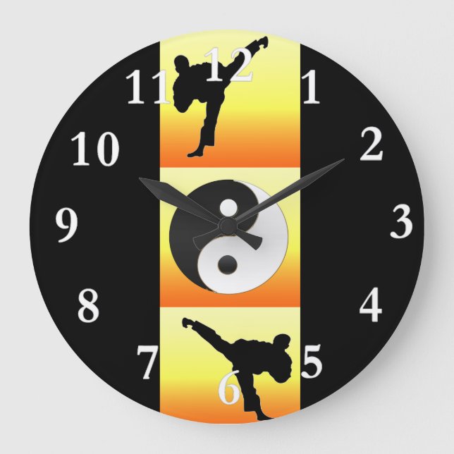 Martial Arts Yin Yang Clock (Front)